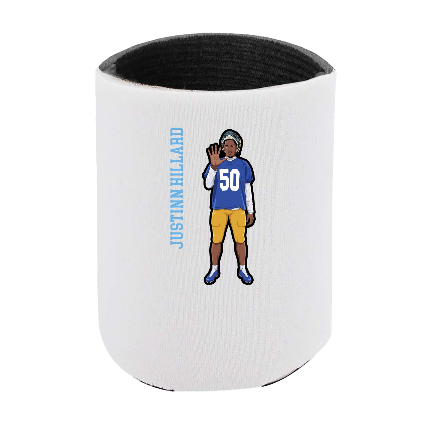 Can Holder — Name Vertical in White