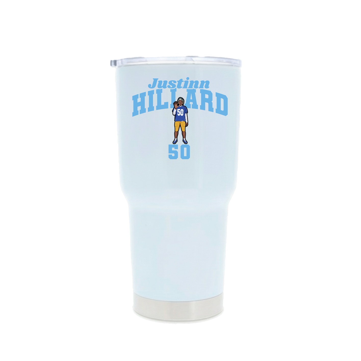 30oz Stainless Steel Tumbler — Signature Arch in White