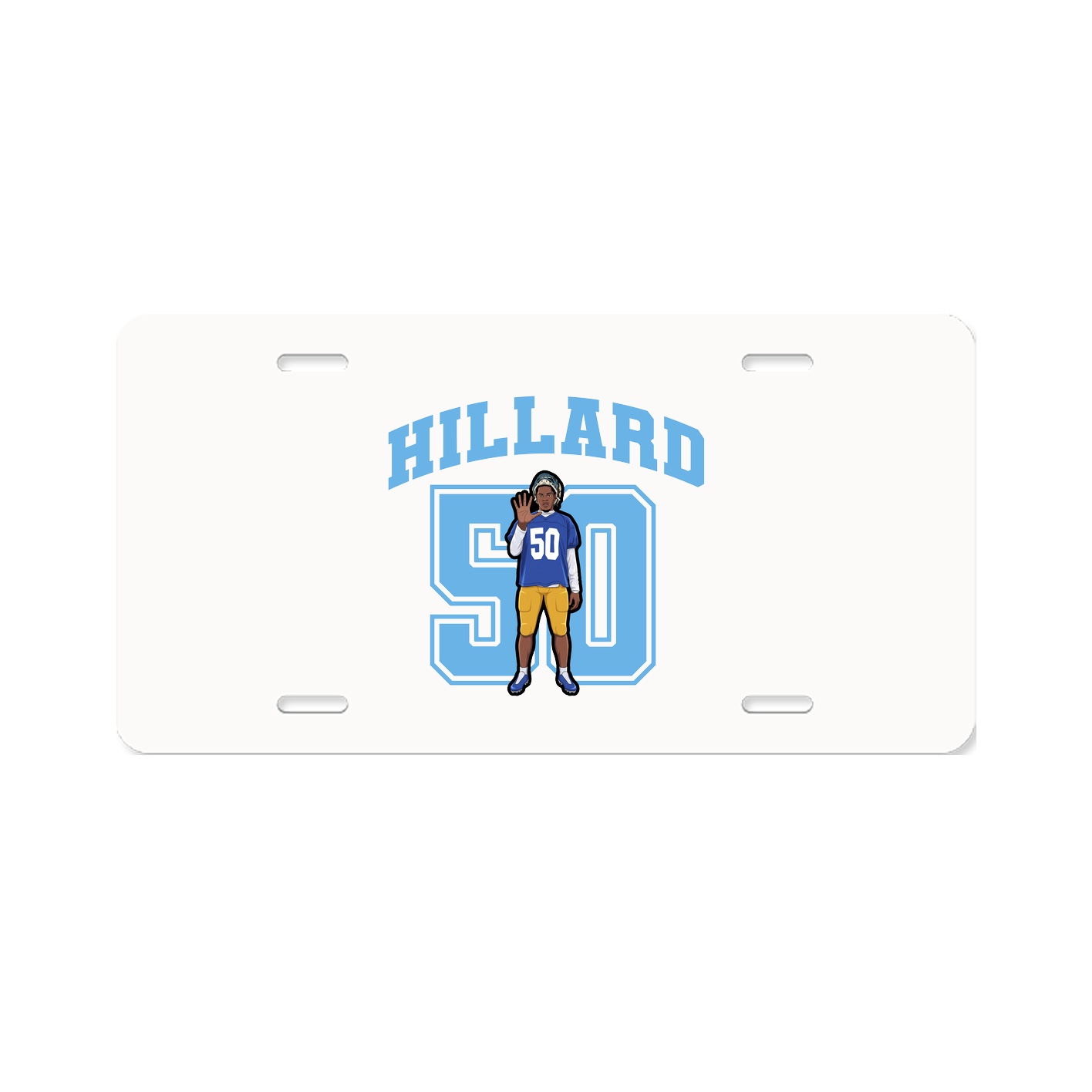 License Plate — Number in Classic