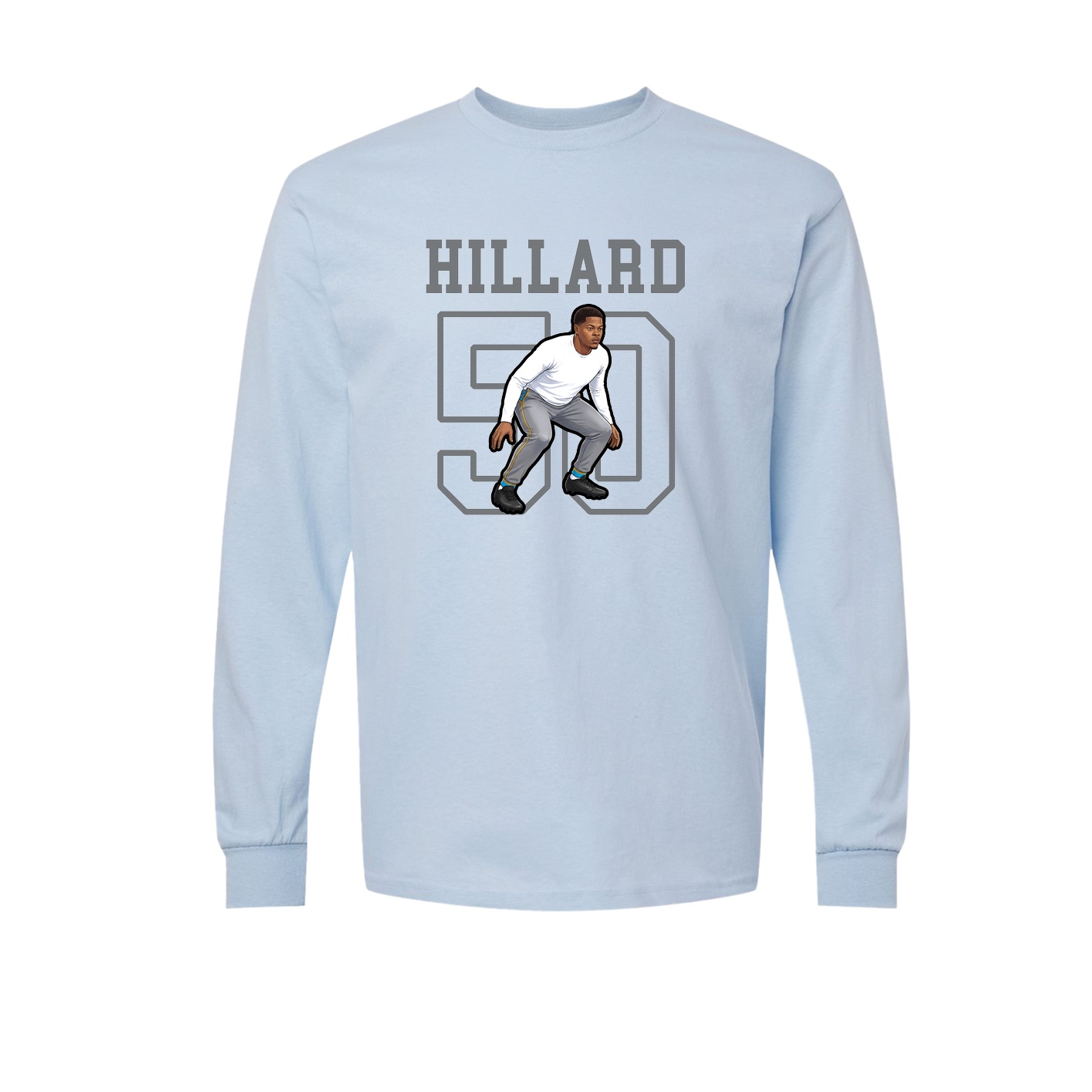 Long Sleeve Tee — Shirsey in Light Blue