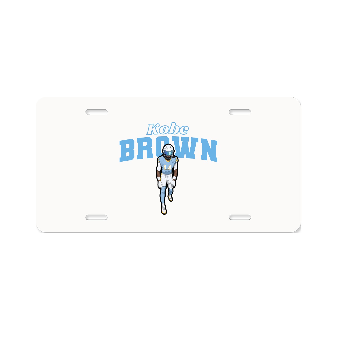 License Plate — Name Arch in Classic