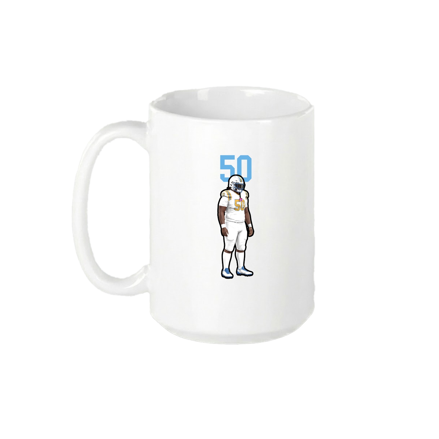 15oz Coffee Mug — Number Top in White