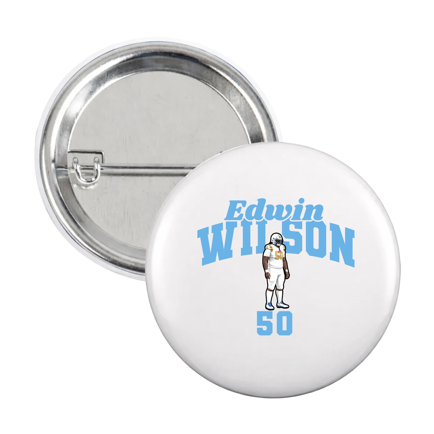 Game Day Button — Signature Arch in White