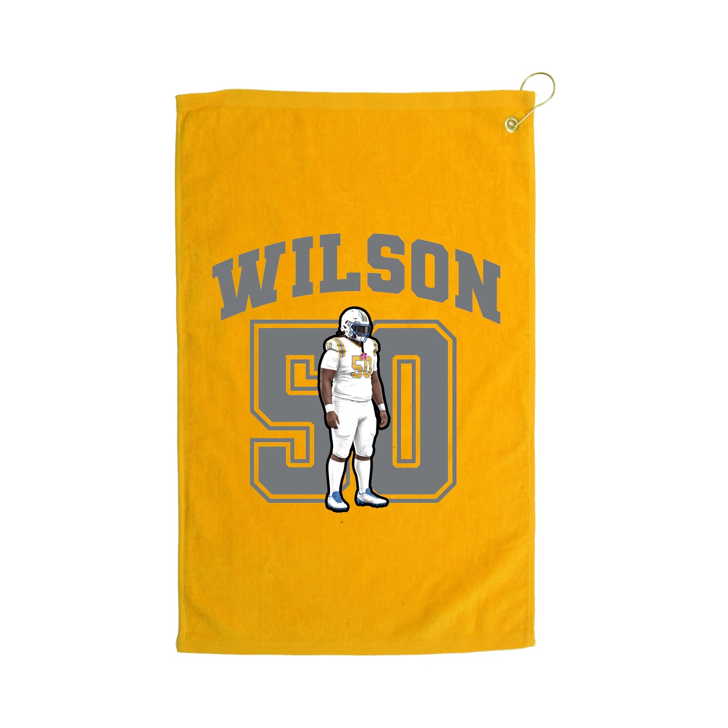 Golf Towel — Number in Gold