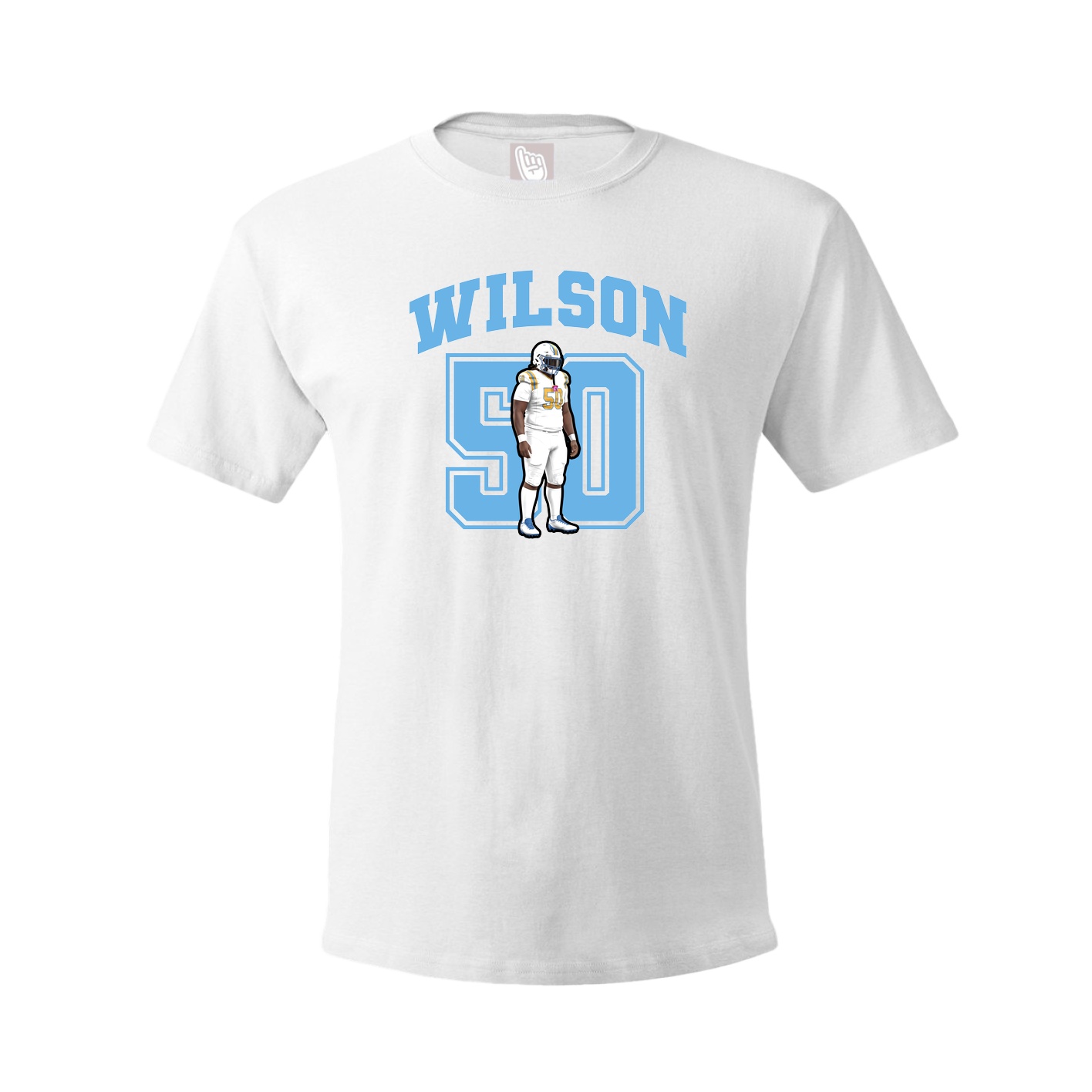 Youth Tee — Number in White