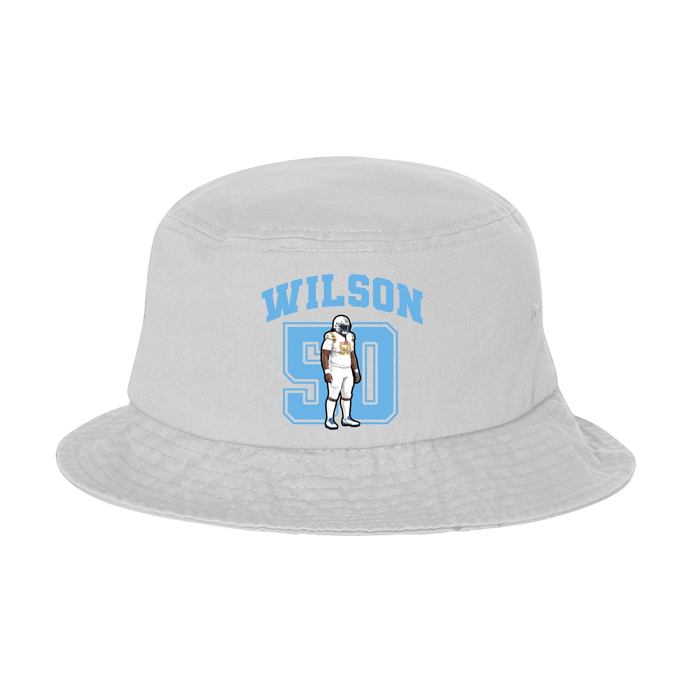 Bucket Cap — Number in White