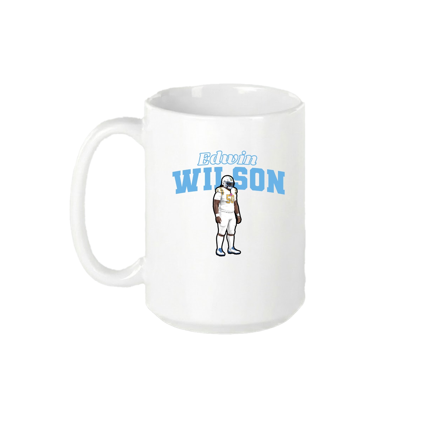 15oz Coffee Mug — Name Arch in White