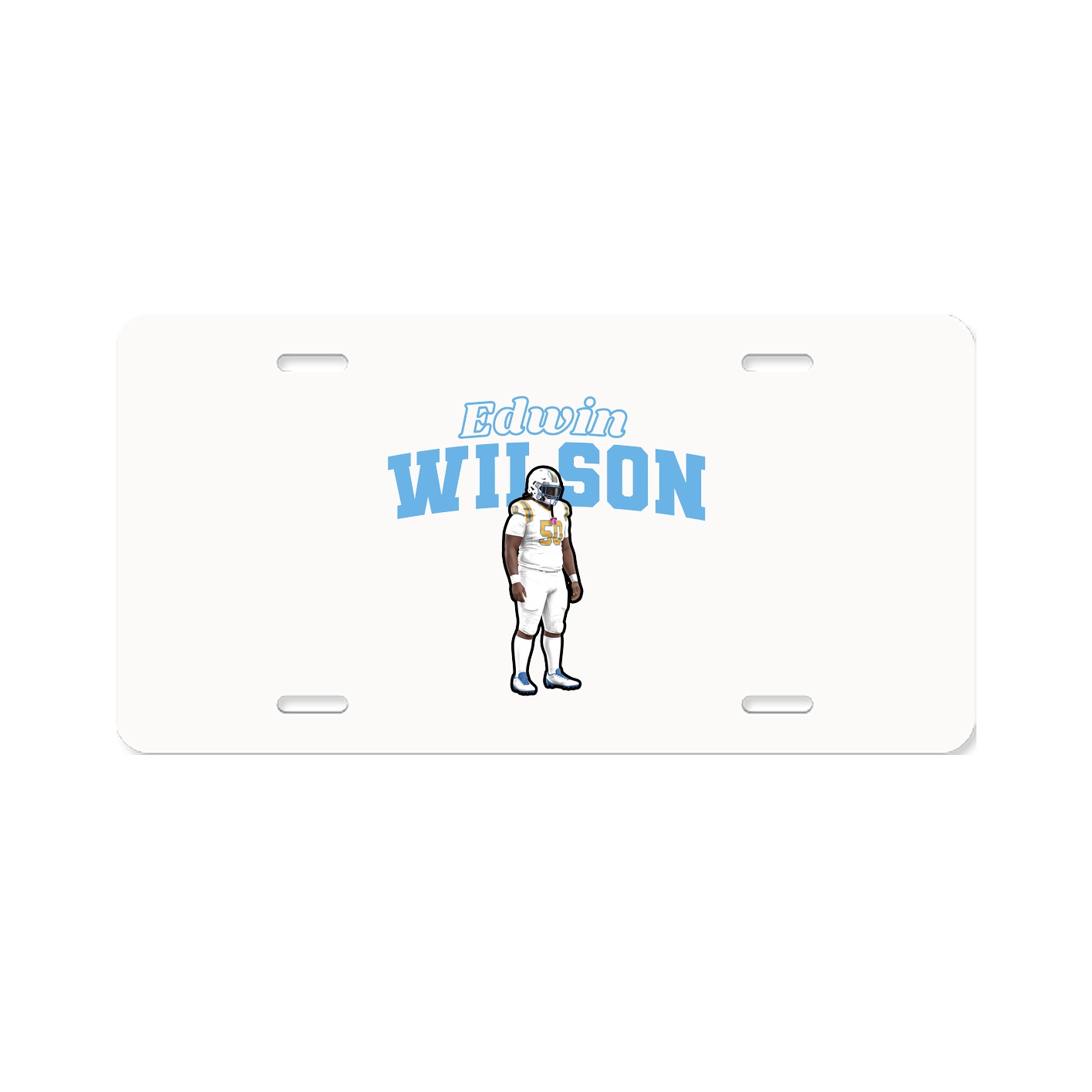 License Plate — Name Arch in Classic