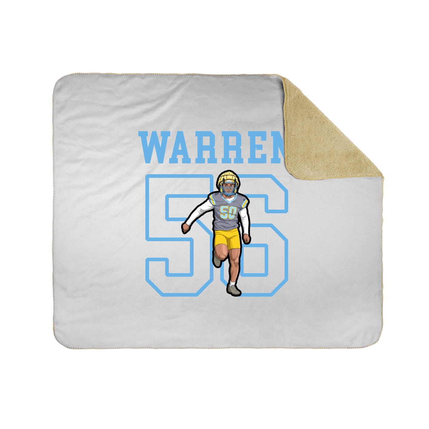 Throw Blanket — Shirsey in White