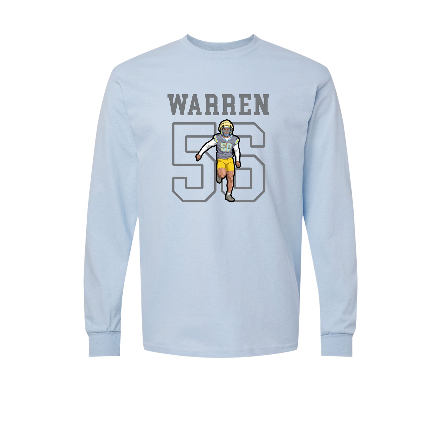 Long Sleeve Tee — Shirsey in Light Blue