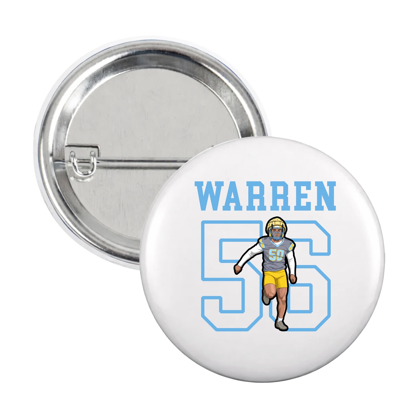 Game Day Button — Shirsey in White