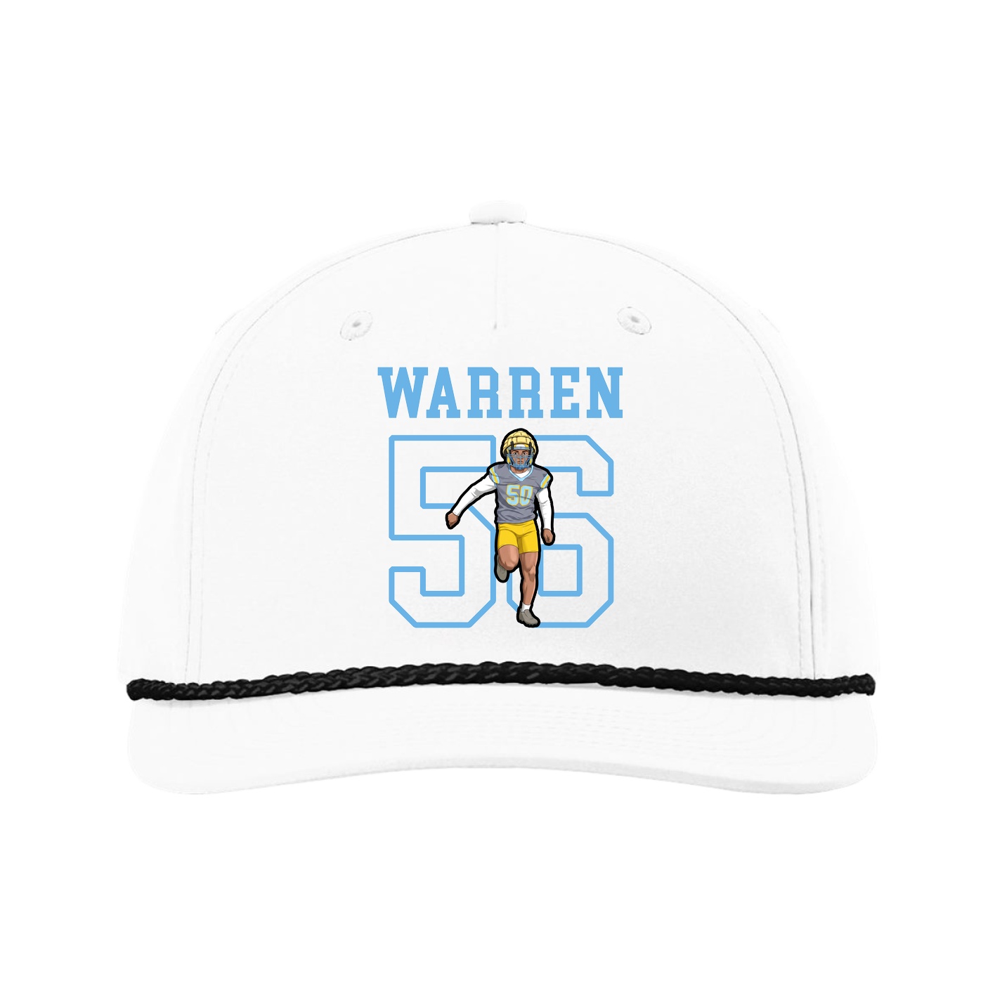 Five-Panel Classic Rope Cap — Shirsey in White