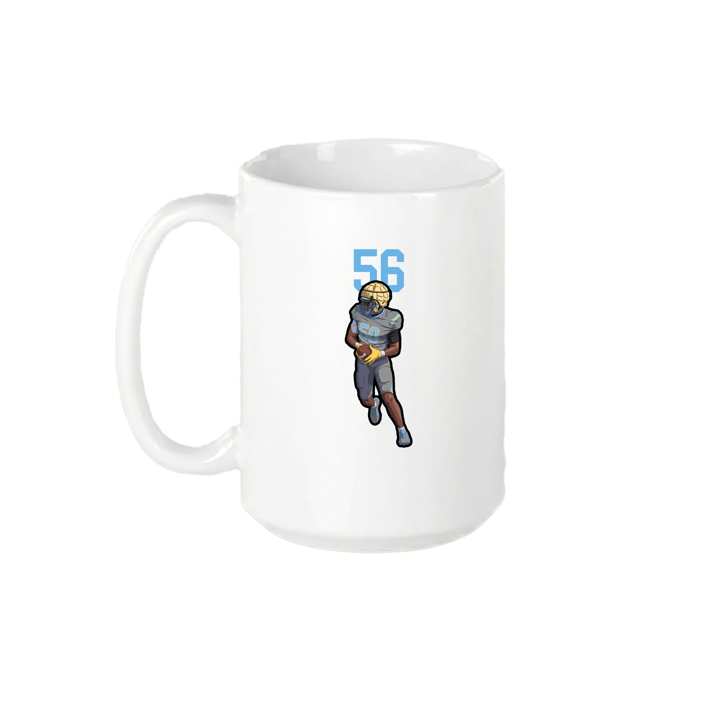 15oz Coffee Mug — Number Top in White