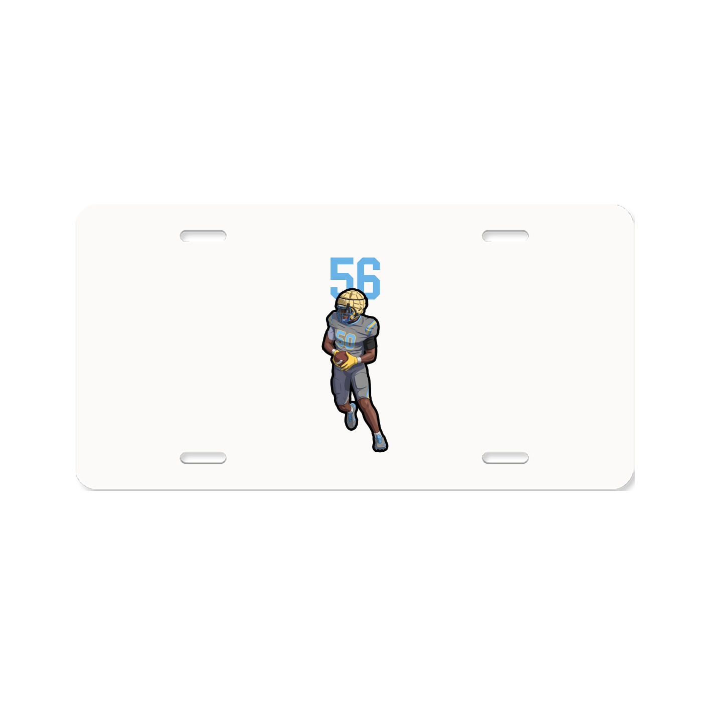 License Plate — Number Top in Classic
