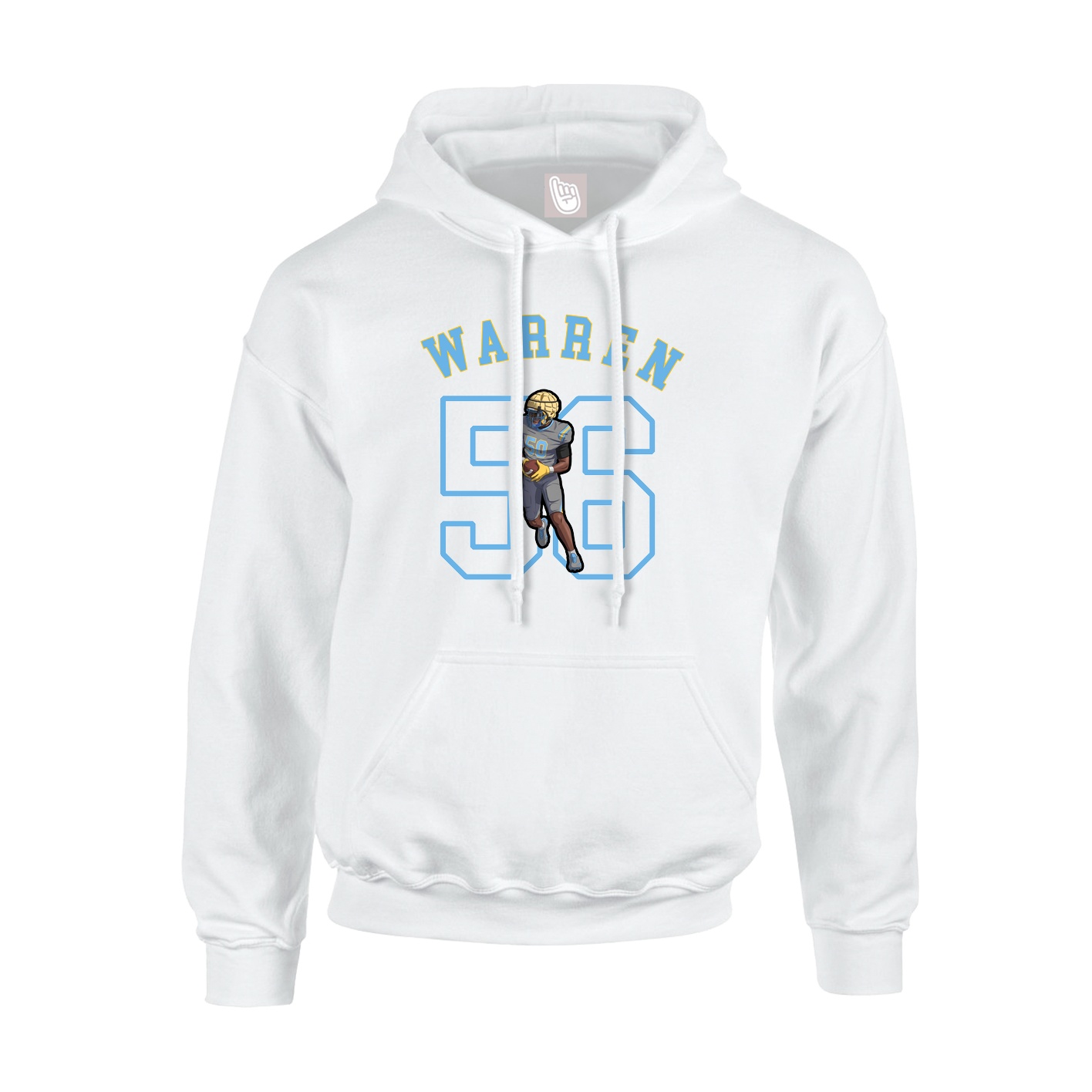 Youth Hoodie — Shirsey Arch in White