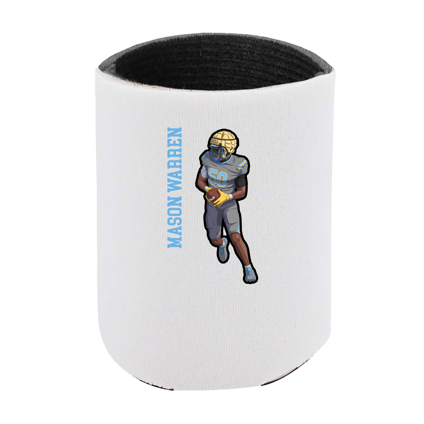 Can Holder — Name Vertical in White