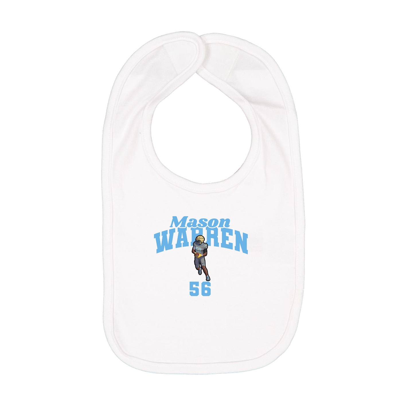 Infant Bib — Signature Arch in White