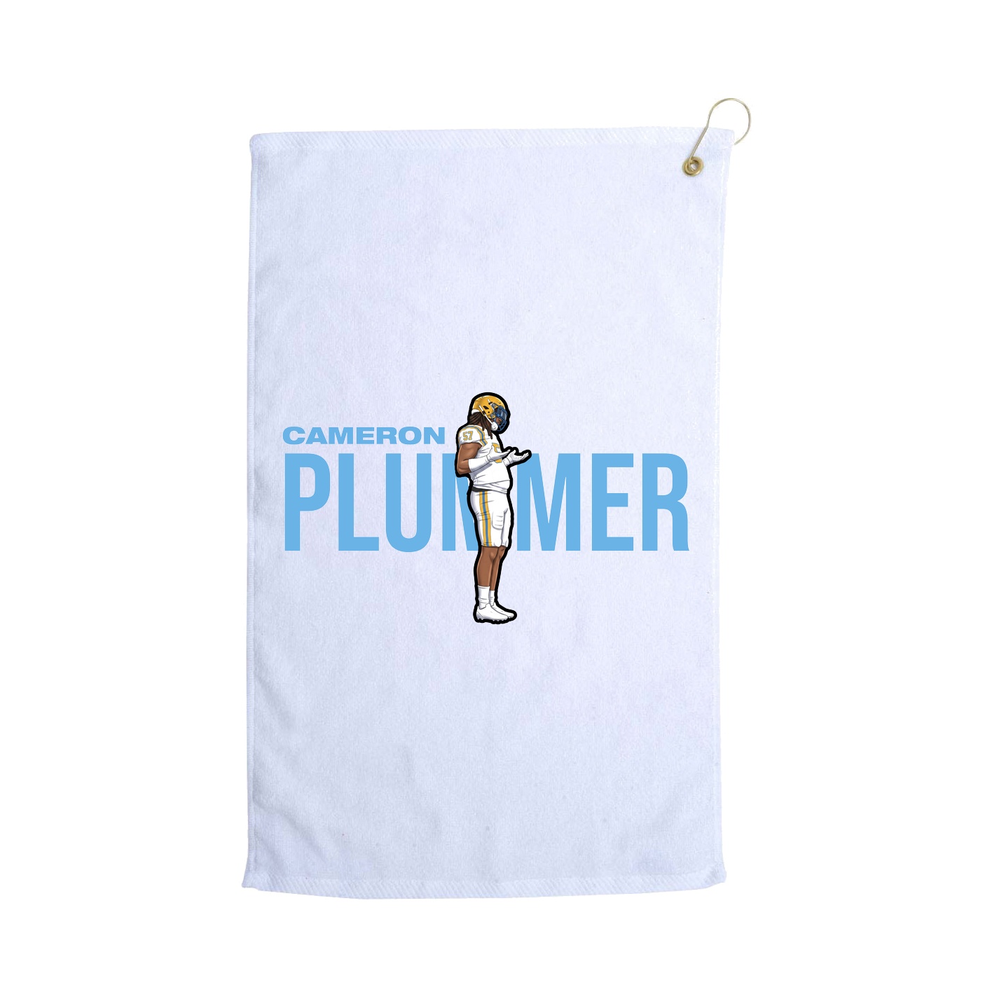 Golf Towel — Player Name in White