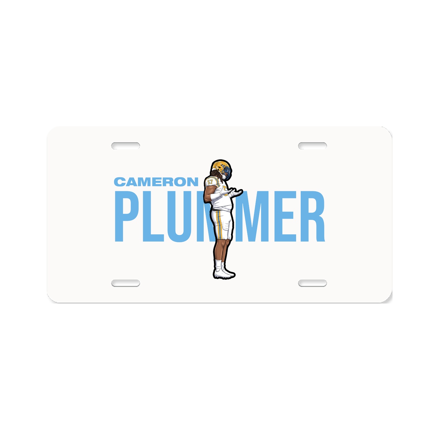 License Plate — Player Name in Classic