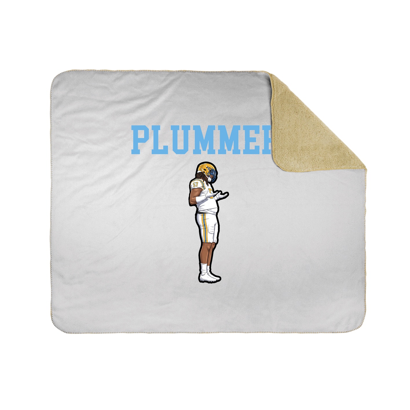 Throw Blanket — Shirsey in White