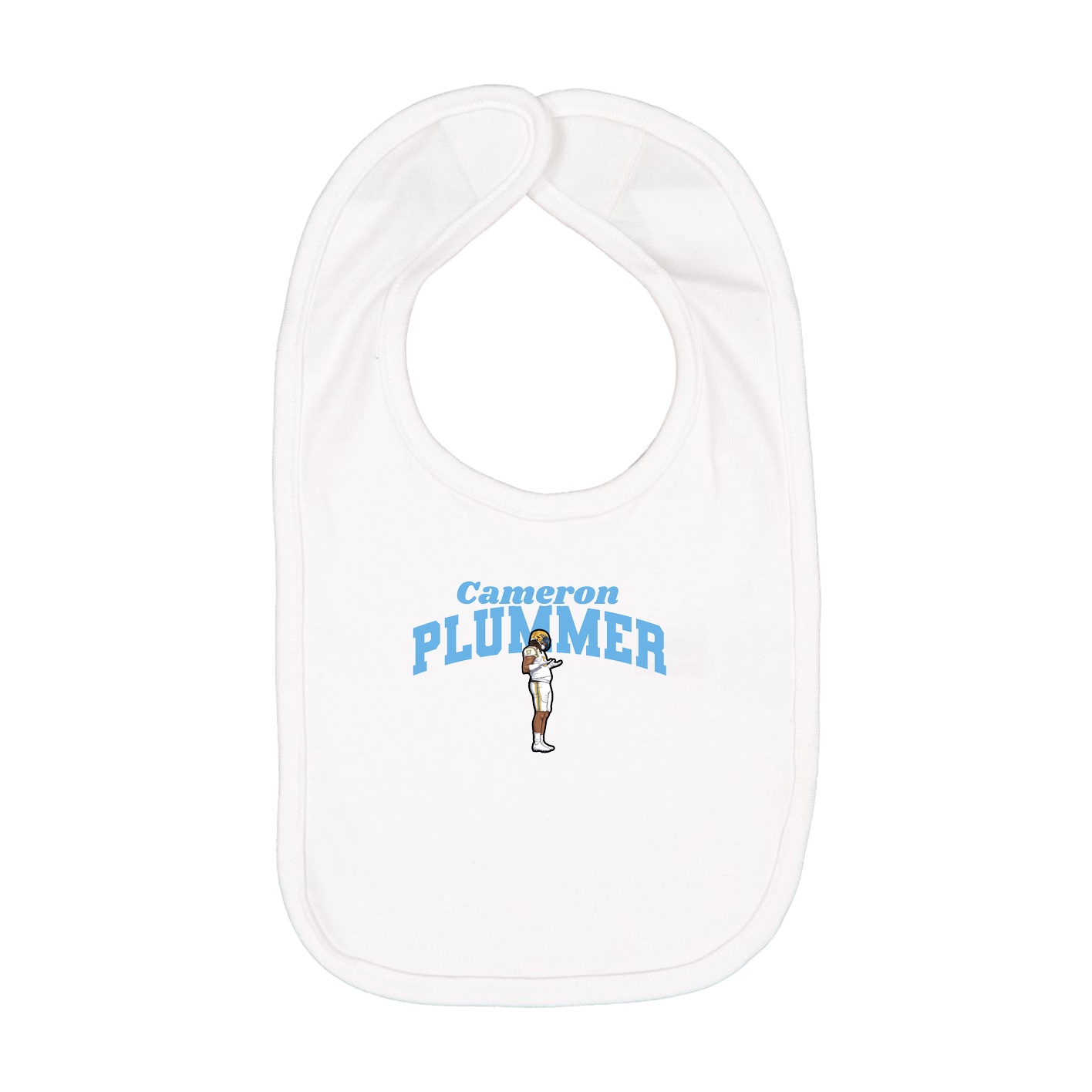 Infant Bib — Signature Arch in White