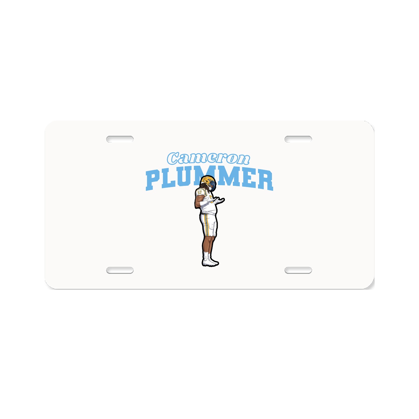 License Plate — Name Arch in Classic