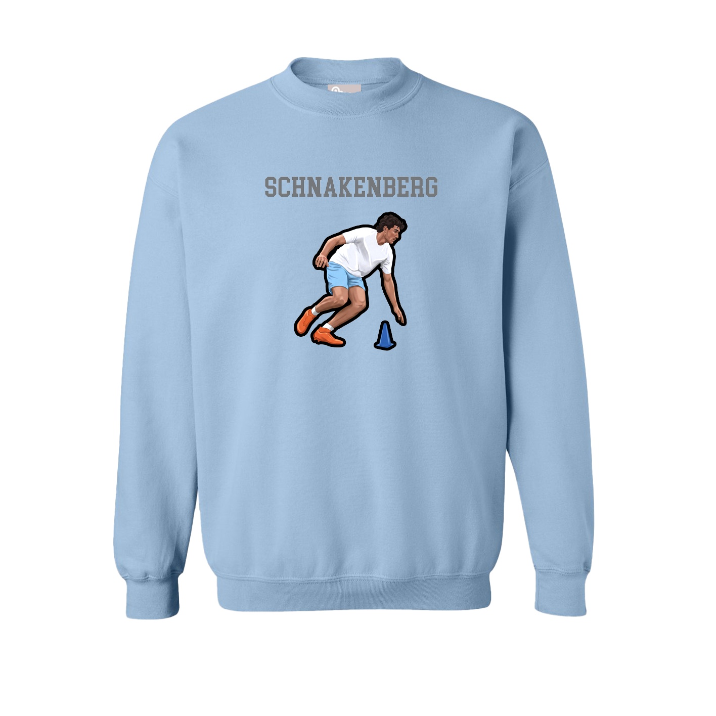 Fleece Crew — Shirsey in Light Blue