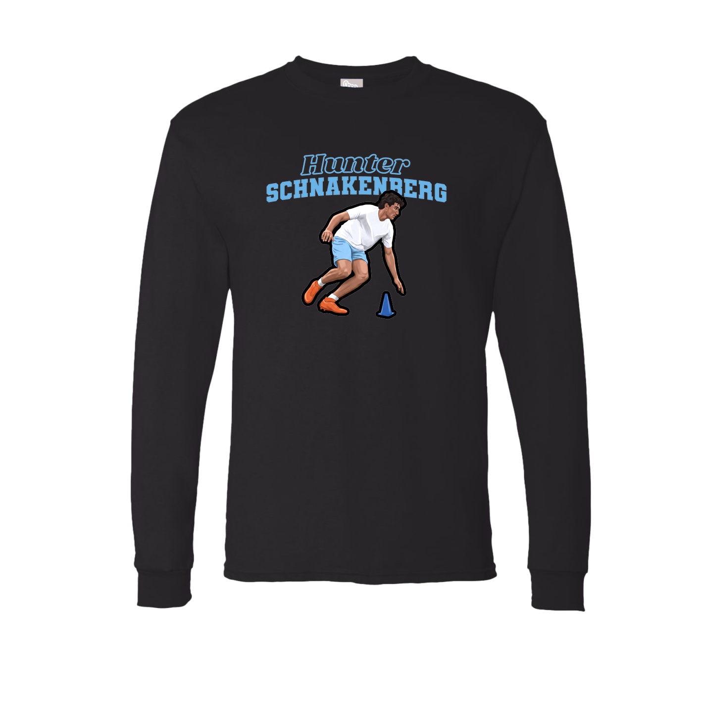 Long Sleeve Tee — Name Arch in Black