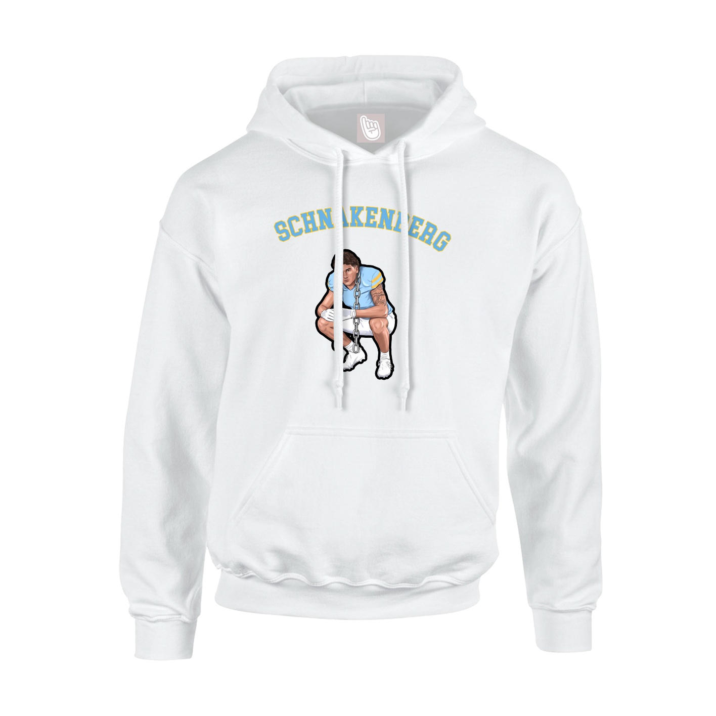 Youth Hoodie — Shirsey Arch in White