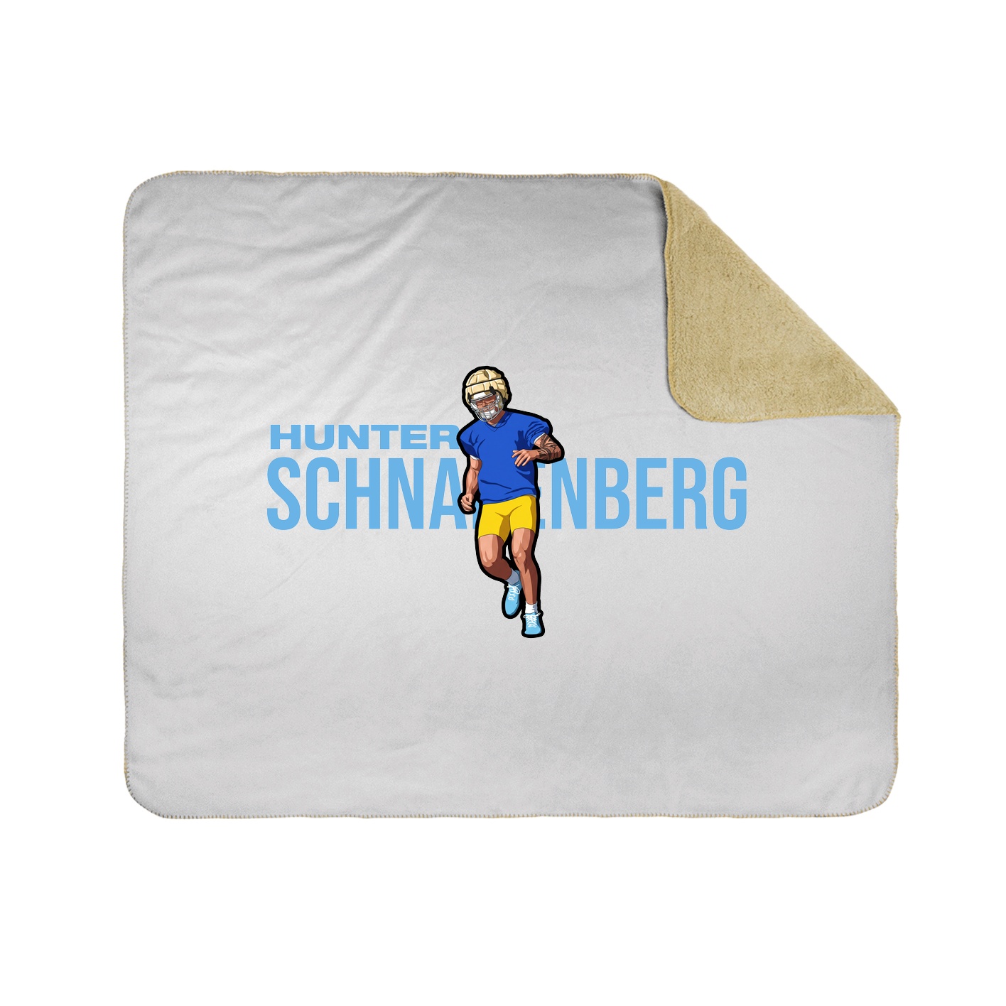Throw Blanket — Player Name in White
