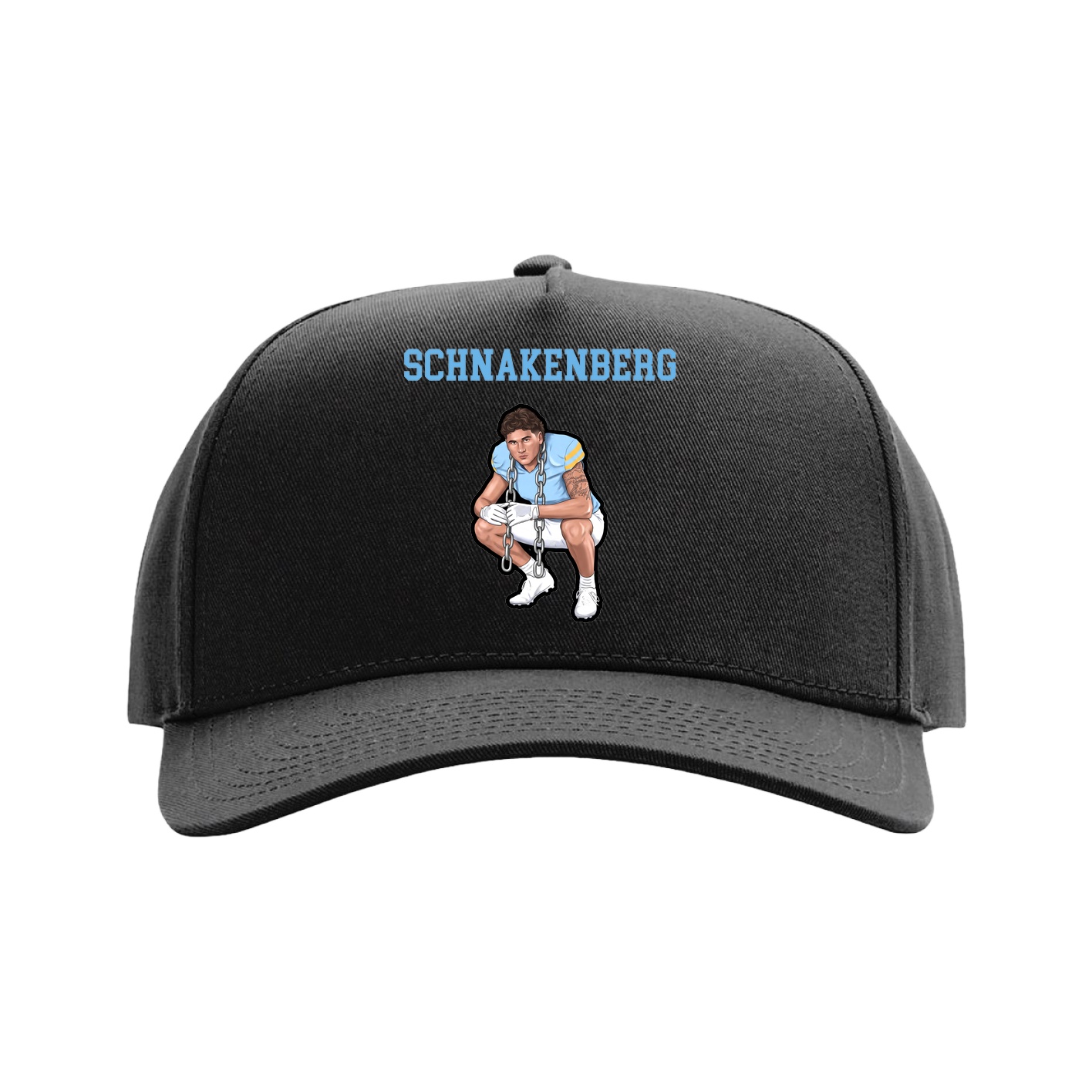 Full Fabric Five-Panel Champ Cap — Shirsey in Black