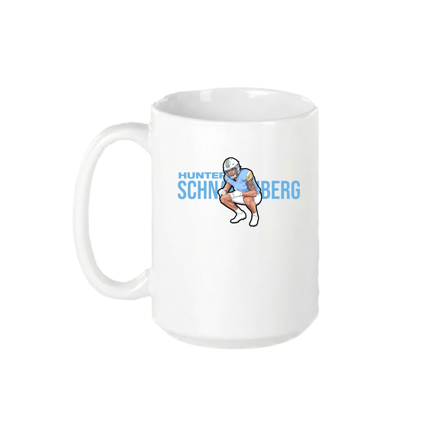 15oz Coffee Mug — Player Name in White