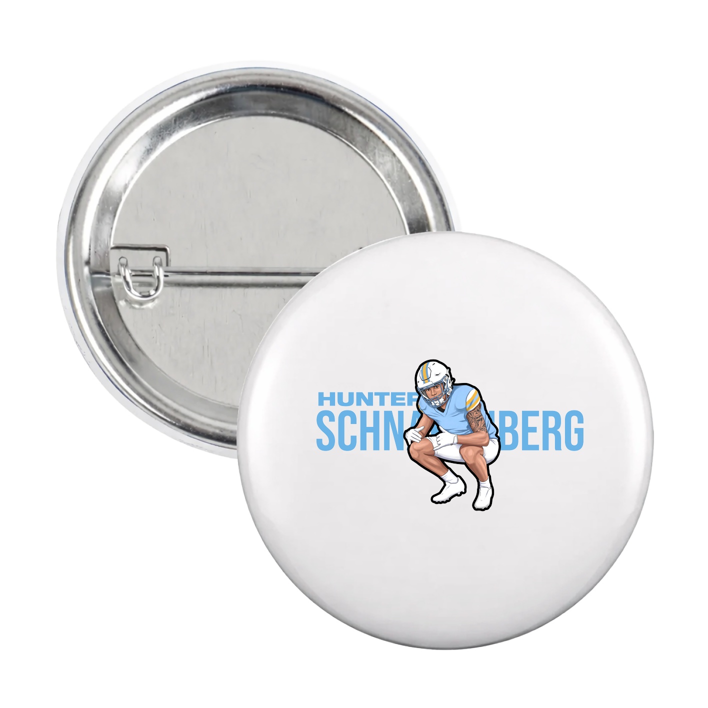 Game Day Button — Player Name in White