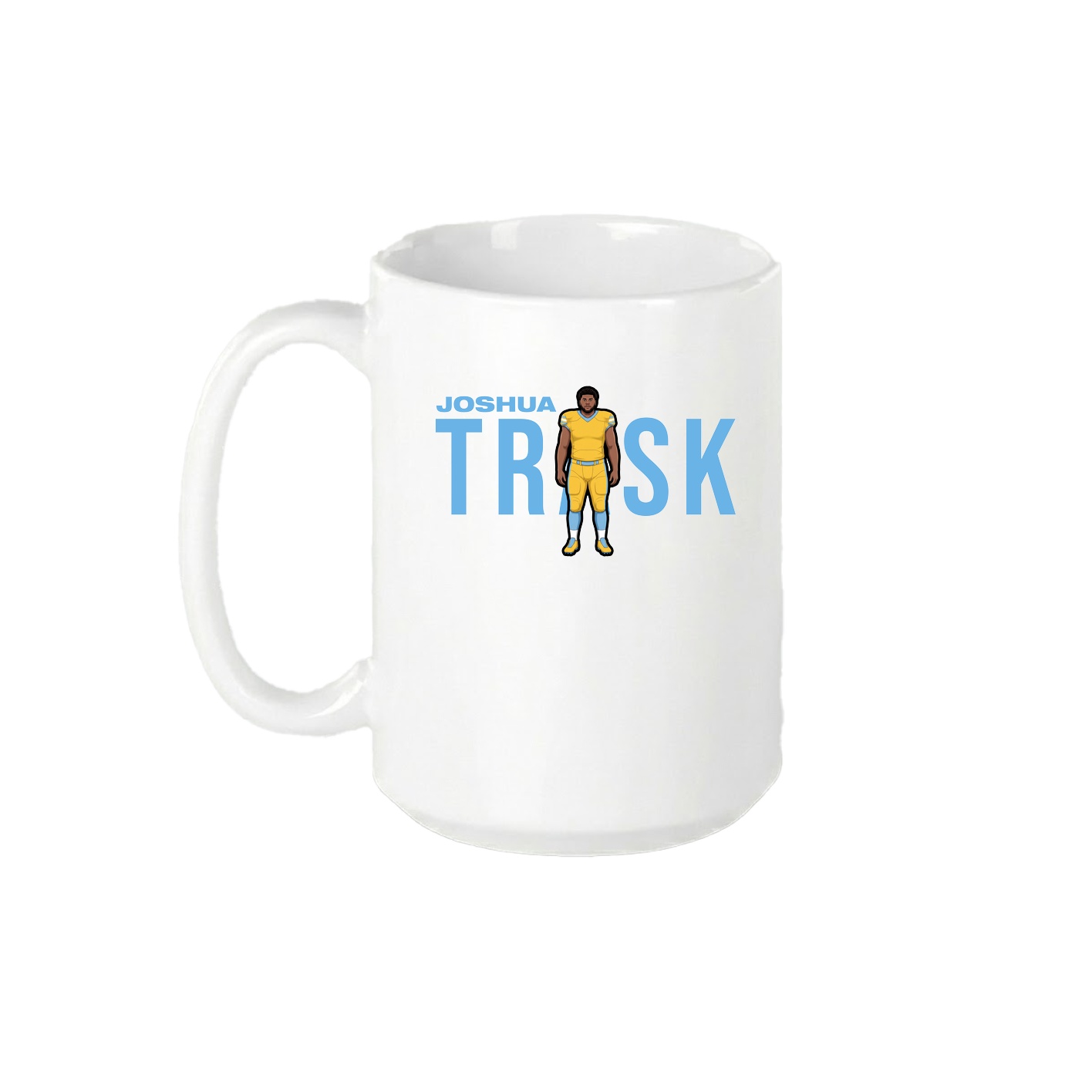 15oz Coffee Mug — Player Name in White