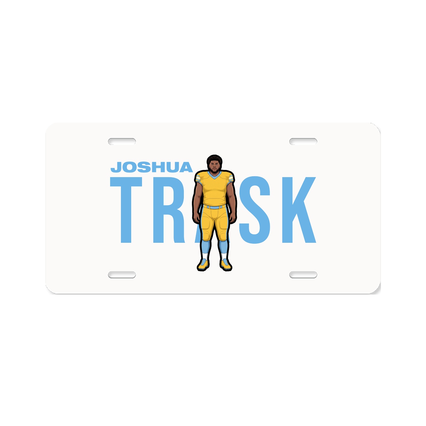 License Plate — Player Name in Classic
