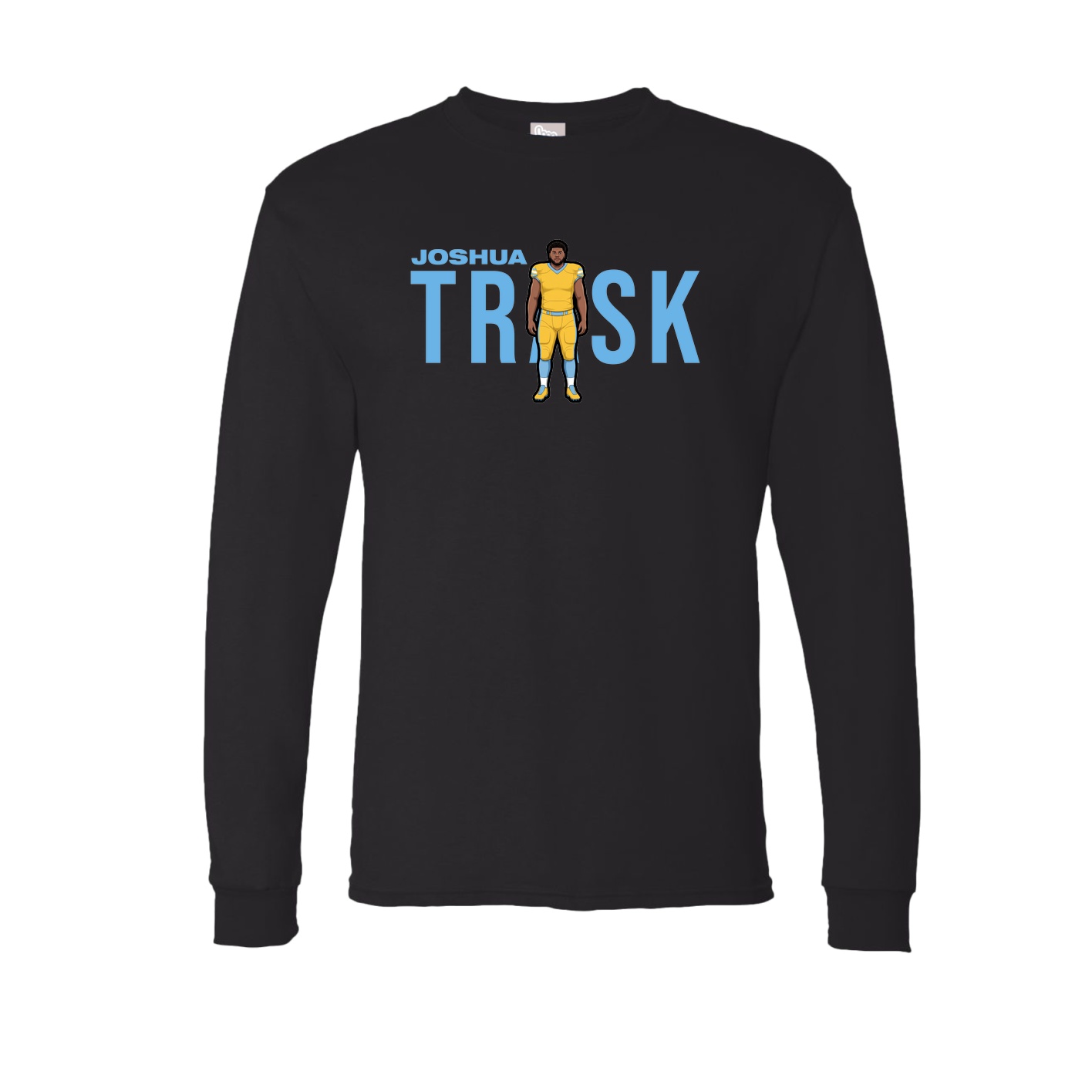 Long Sleeve Tee — Player Name in Black