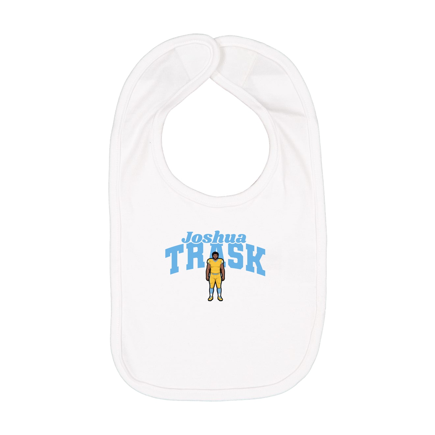 Infant Bib — Signature Arch in White