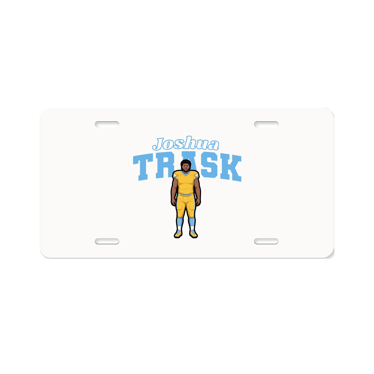 License Plate — Name Arch in Classic