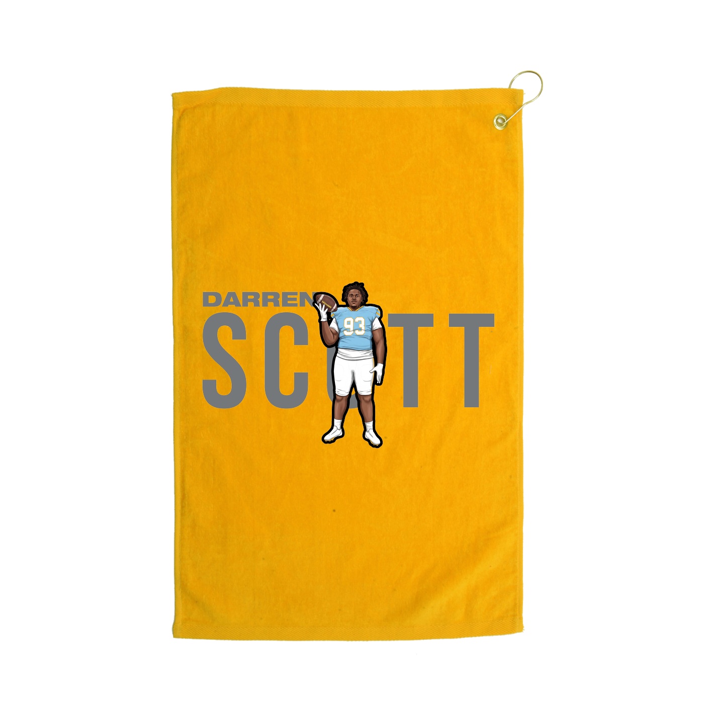 Golf Towel — Player Name in Gold