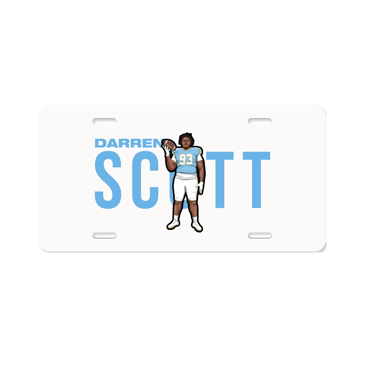 License Plate — Player Name in Classic