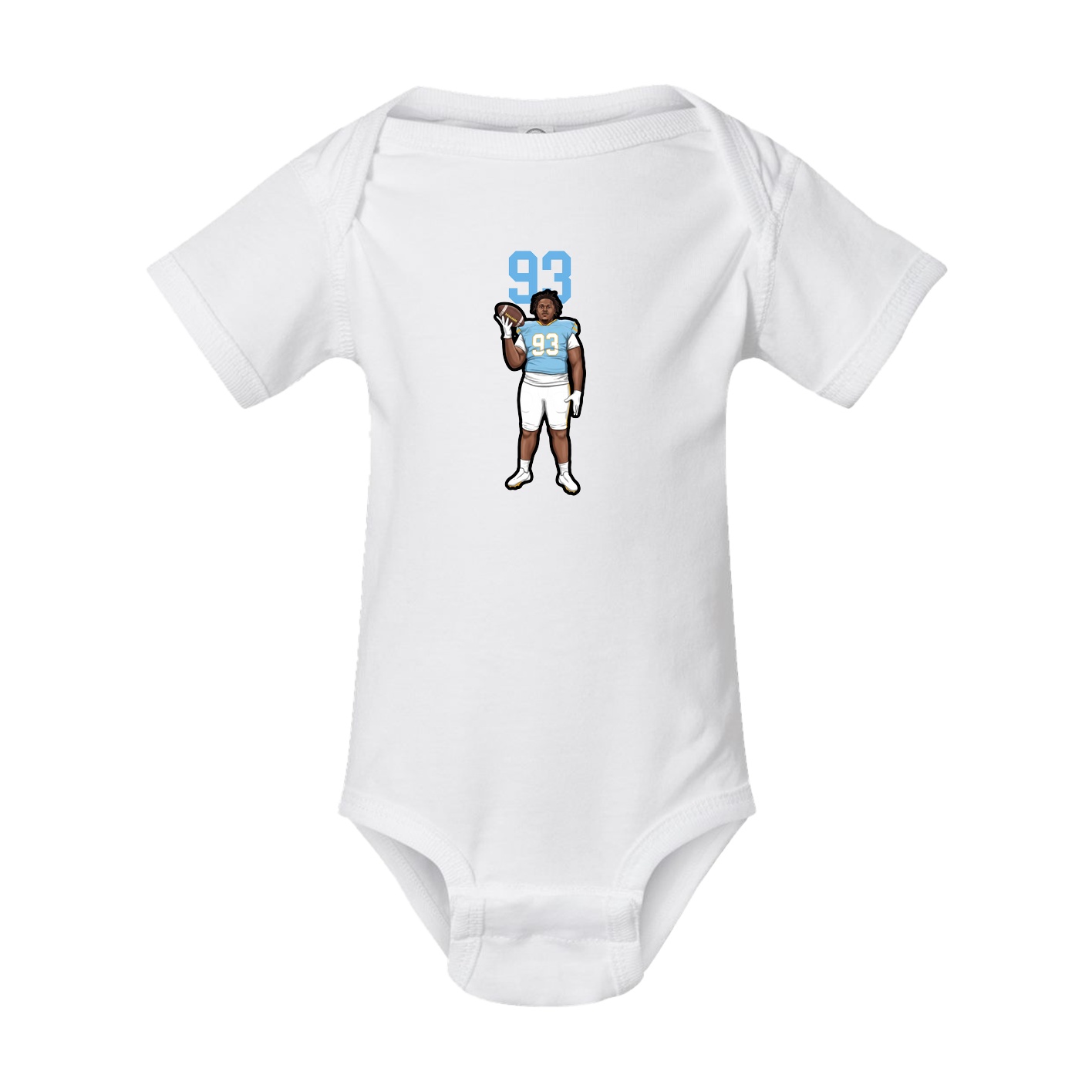 Baby Onesie — Number Top in White