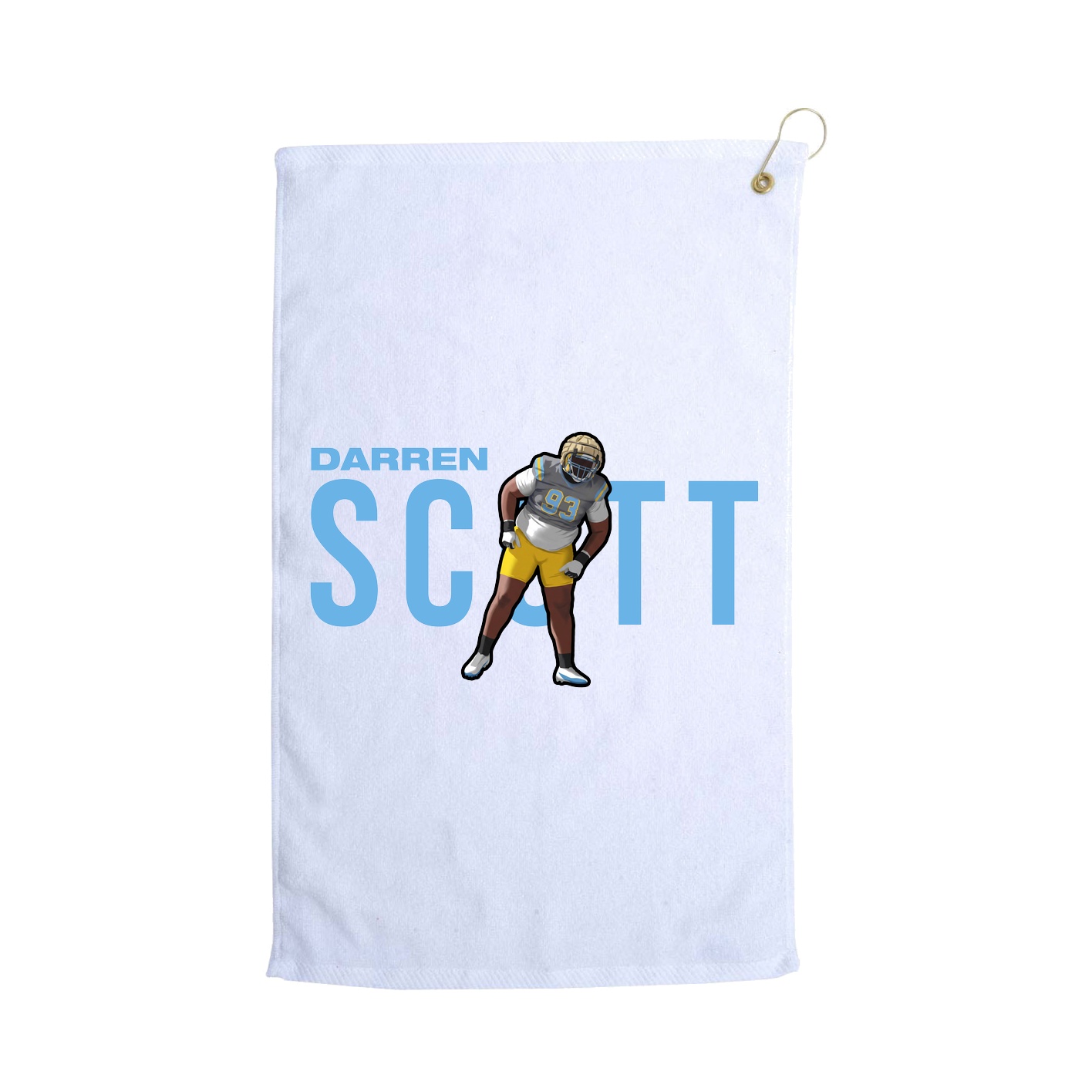 Golf Towel — Player Name in White