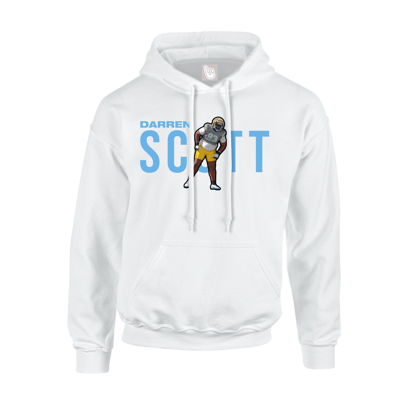 Hoodie — Player Name in White