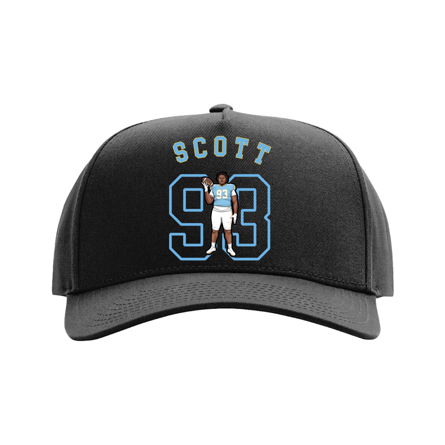 Full Fabric Five-Panel Champ Cap — Shirsey Arch in Black