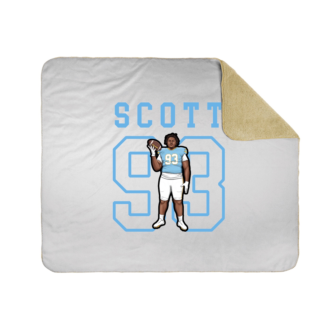 Throw Blanket — Shirsey in White