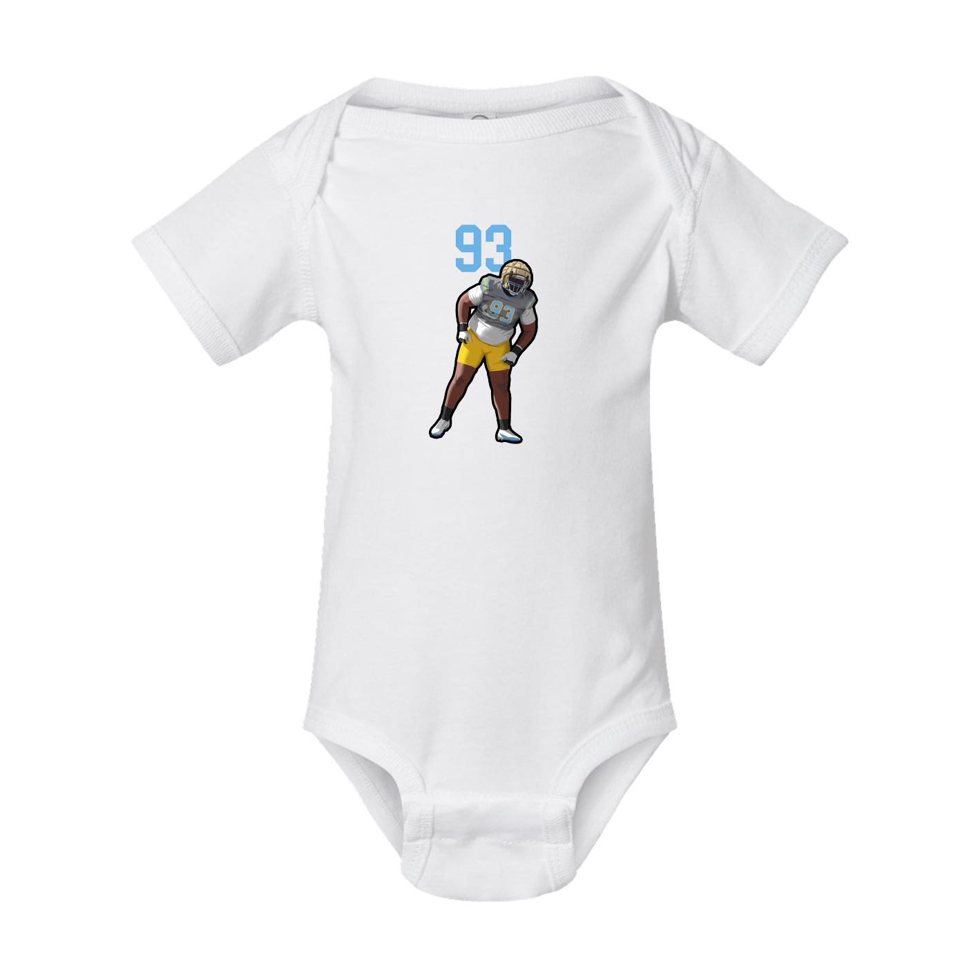 Baby Onesie — Number Top in White