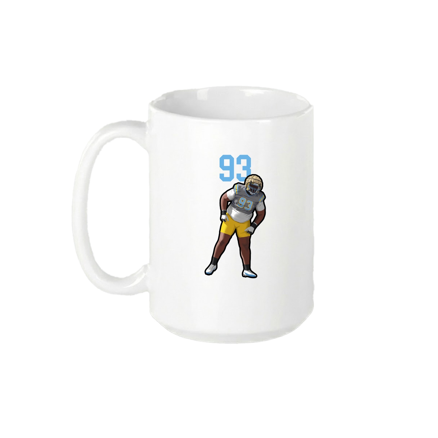 15oz Coffee Mug — Number Top in White