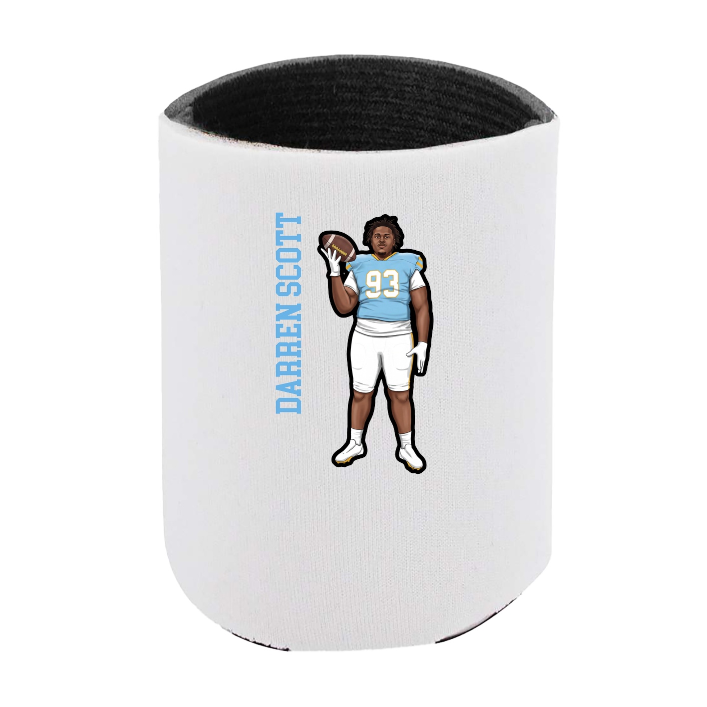 Can Holder — Name Vertical in White