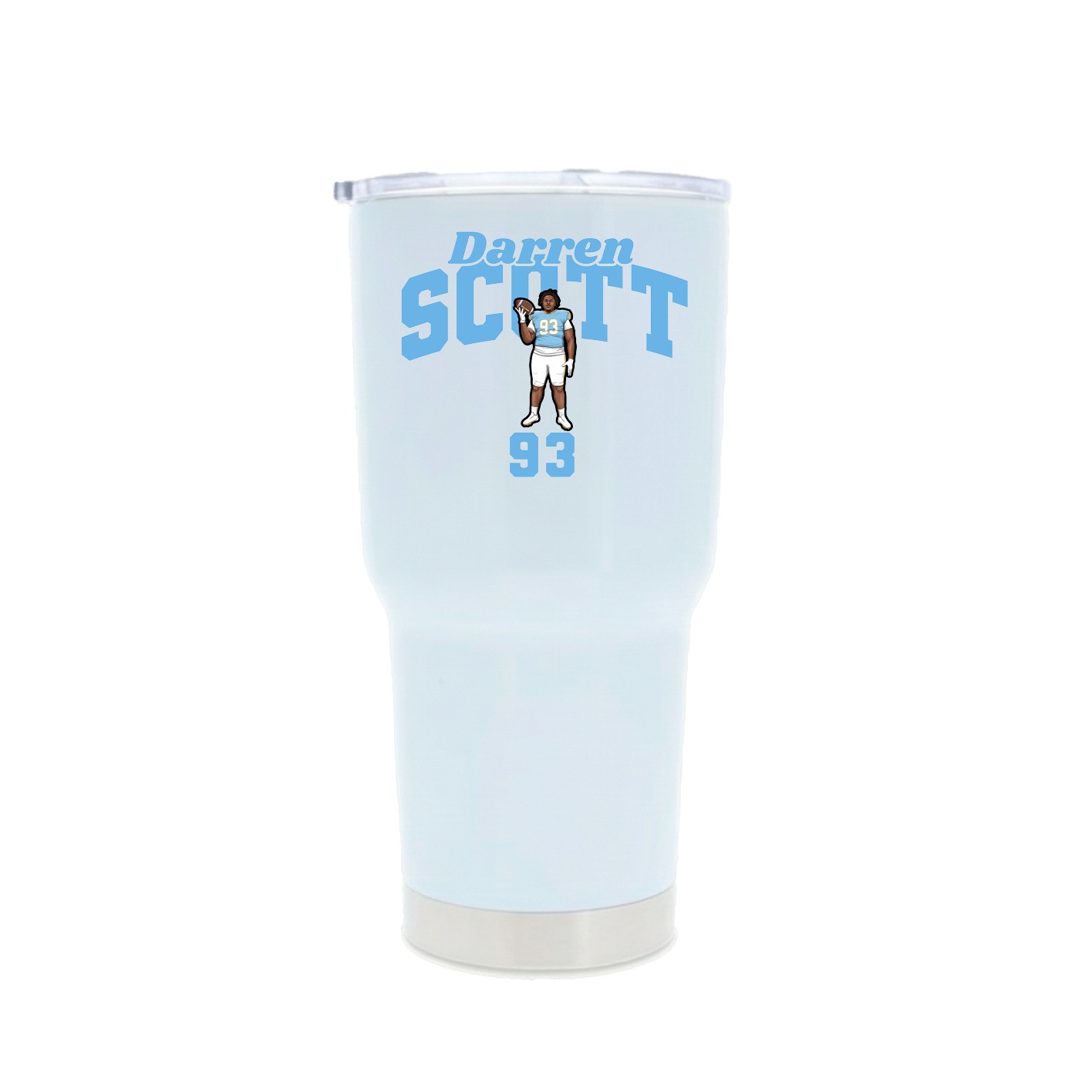 30oz Stainless Steel Tumbler — Signature Arch in White