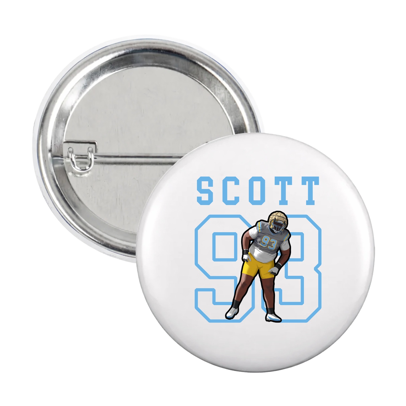 Game Day Button — Shirsey in White
